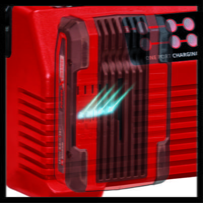 Cargador para 4 Baterías de 18v Einhell