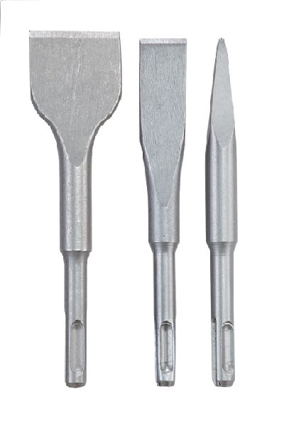 Juego De Cincel, Punta Y Cincel Pala Ancha (3 Unidades)
