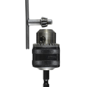 Mandril De Corona Dentada Con Llave Y Vastago Hexagonal 1/4