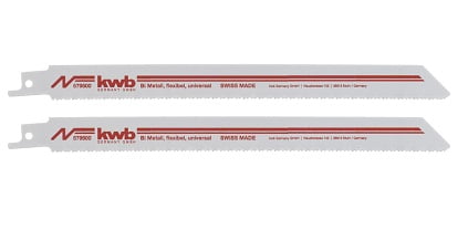 Hojas De Sierra Sable Corte Fino(Metales) Largo 153Mm X 2