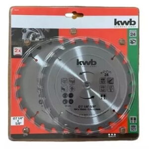 Disco Para Sierra Circular 184 Mm X 16Mm 24 Dientes. Corte Fino, Hasta 7000 R.P.M. Máximo X 2 Unidades