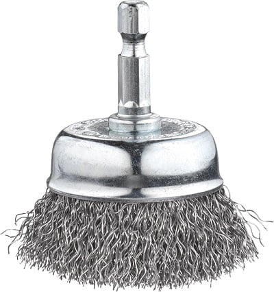 Cepillo De Copa, Hss Alambre De Acero, Ondulado - Grueso - Ø 50Mm Cepillo De Copa, Hss Alambre De Acero, Ondulado - Grueso - Ø 50Mm