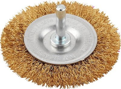 Cepillo Circular, Alambre De Latón, Ondulado - Fino - Ø75Mm