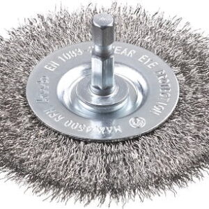 Cepillo Circular, Alambre De Acero Especial, Inoxidable, Ondulado, Fino Ø 75 Mm