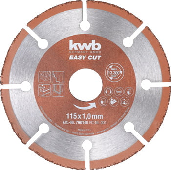 Disco De Corte Easy Cut De Carburo De Tungsteno, Universal 115 Mm