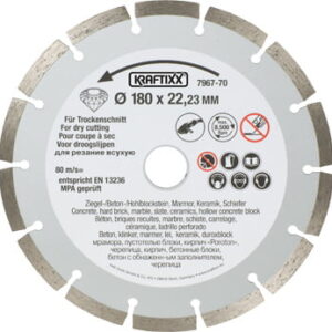 Disco De Corte Diamantado Turbo Segmentado 180 Mm