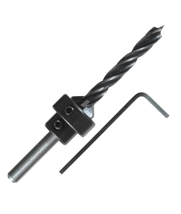 Mecha Espiral Para Madera 3 Mm Con Avellanador Ajustable Mecha Espiral Para Madera 3 Mm Con Avellanador Ajustable