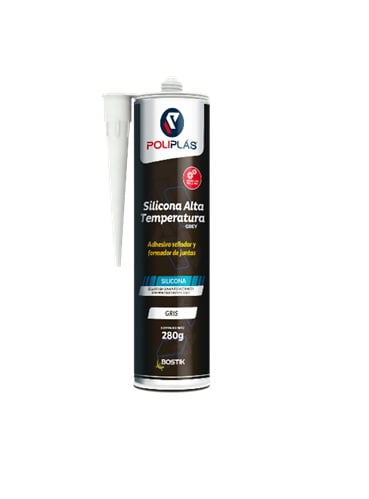 Sector Automotor - Sellador Alta Temperatura Neutro Gris - 280Gr/280Ml