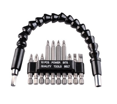 Juego De Puntas Con Eje Flexible, 11 Piezas