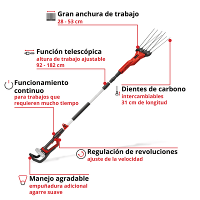 Cosechadora de Olivos Inalámbrica GE-FS 18/53 Li-Solo Cosechadora de Olivos Inalámbrica GE-FS 18/53 Li-Solo
