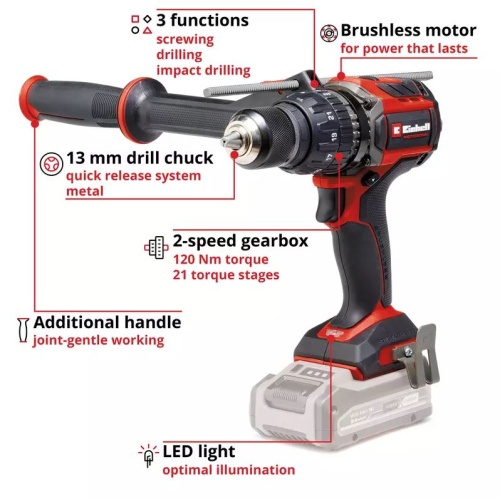 Taladro Percutor Inalámbrico TP-CD 18/120 Li-i BL - Solo