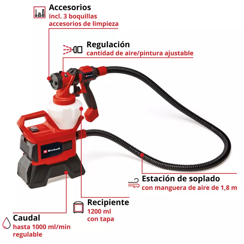 Pulverizador de Pintura Inalámbrico TE-SY 18/90 Li-Solo Pulverizador de Pintura Inalámbrico TE-SY 18/90 Li-Solo
