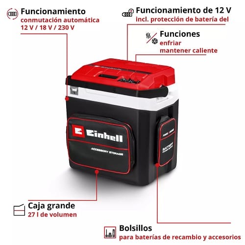 Conservadora Frío y Calor Inalámbrica TE-COL 18/27 Li-Solo
