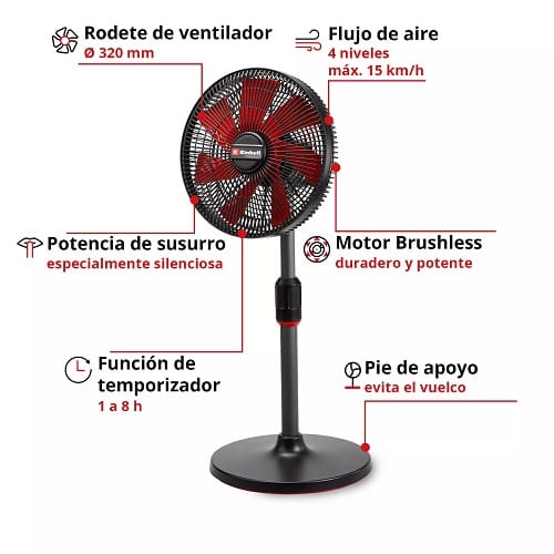 Ventilador Inalámbrico GE-CF 18/320 P Li-Solo Ventilador Inalámbrico GE-CF 18/320 P Li-Solo