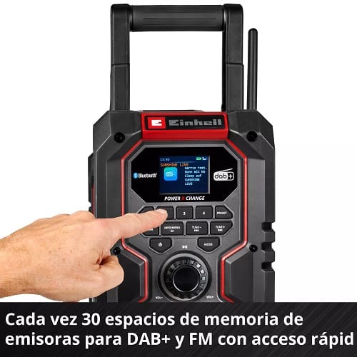 Radio a batería TE-CR 18 Li DAB+/FM/BT - Solo Radio a batería TE-CR 18 Li DAB+/FM/BT - Solo