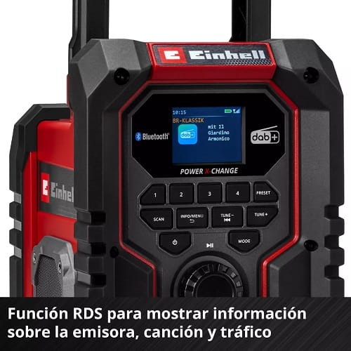 Radio a batería TE-CR 18 Li DAB+/FM/BT - Solo Radio a batería TE-CR 18 Li DAB+/FM/BT - Solo