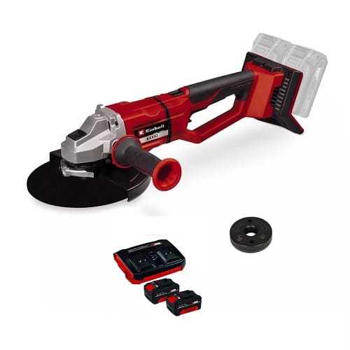 Amoladora Angular Inalambrica de 9" - Axxio 36/230 Q + Cargador Doble + 2 Baterías de 4Ah