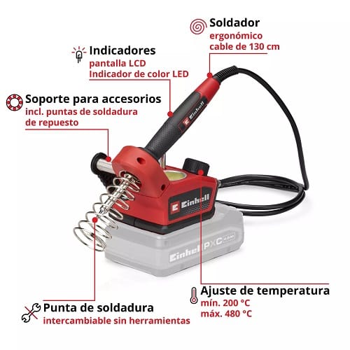 Soldador Inalámbrico TE-SI 18/480 Li E - Solo